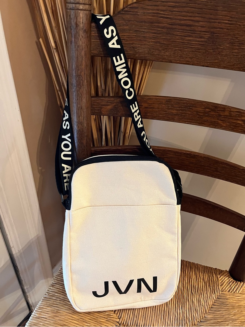 JVN Hair “Come As You Are” Canvas Crossbody Bag - Like New